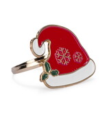 Red Christmas Hat Napkin Ring, Set of 4
