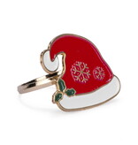 Red Christmas Hat Napkin Ring, Set of 4