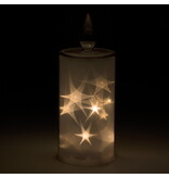 Chandelle dorée 8", sans flamme