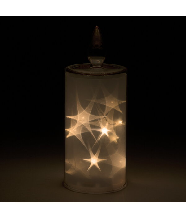 Chandelle dorée 8", sans flamme