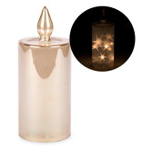 Chandelle dorée 8", sans flamme