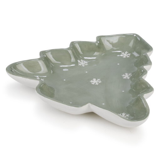 Ceramic Tree Tray, Sage Green