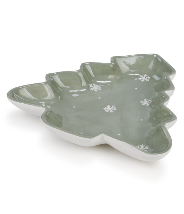Ceramic Tree Tray, Sage Green