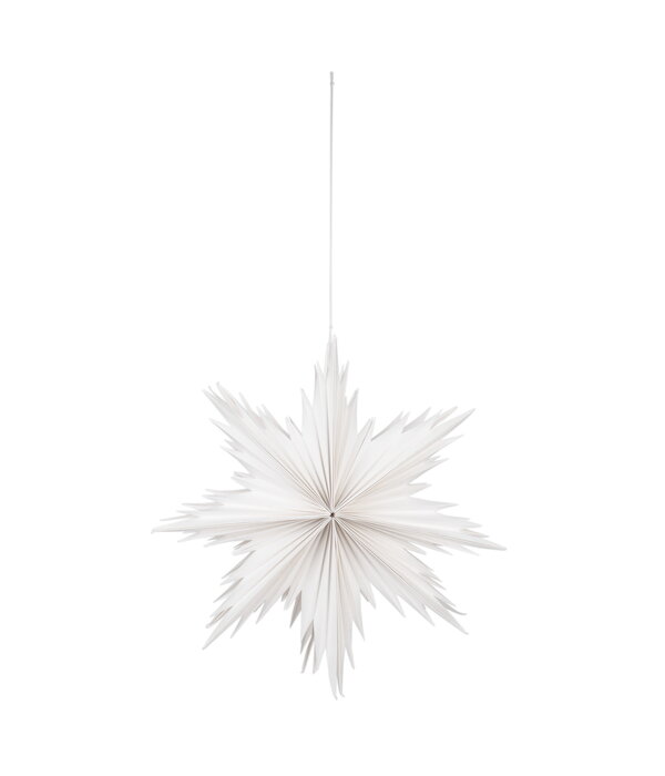 White 3D Cut-Out Snowflake Ornament