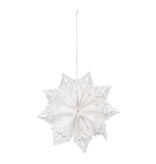 Flocon 3D suspendu blanc
