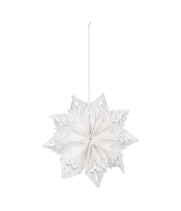 Flocon 3D suspendu blanc