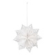 White 3D Cut-Out Snowflake Ornament