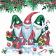 Red & Green Gnome Paper Napkins
