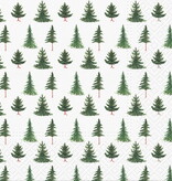 Serviettes de table en papier sapins