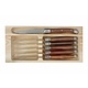 Laguiole Brown Steak Knives, Set of 6