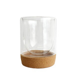 Verre à double paroi avec base en liège 350 ml