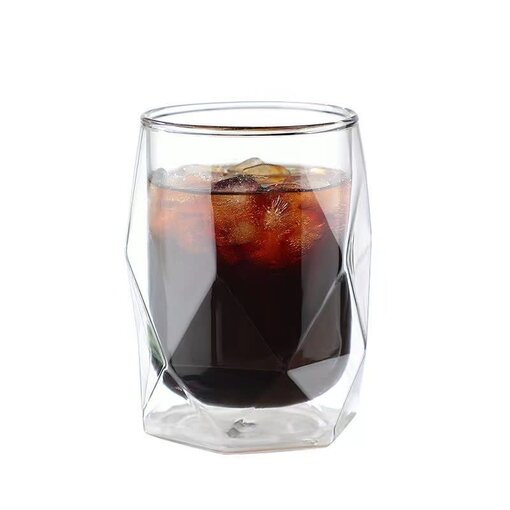 Geometric Double-Walled Glass 350 ml
