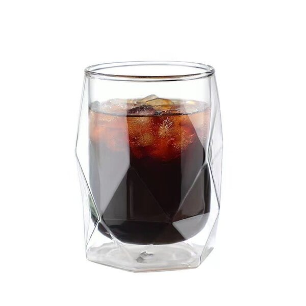 Geometric Double-Walled Glass 350 ml