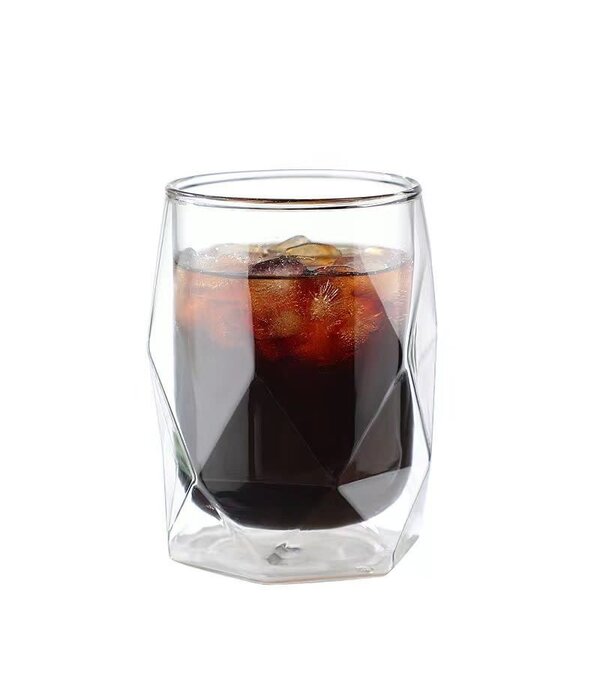 Geometric Double-Walled Glass 350 ml