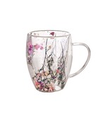Tasse à double paroi avec fleurs séchées 350 ml