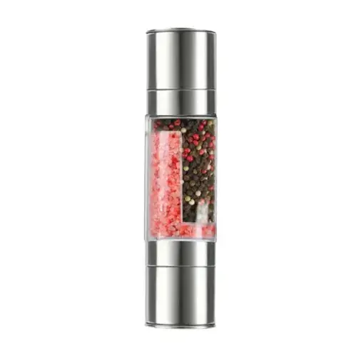 2-in-1 Salt and Pepper Mill Silver