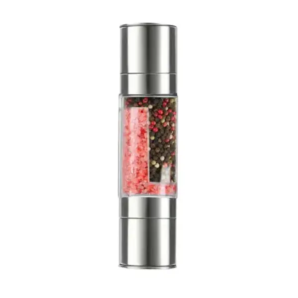 2-in-1 Salt and Pepper Mill Silver