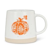Pumpkin Orange Stoneware Mug 14 oz