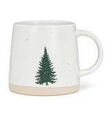 Tasse en grès Sapin vert 14oz