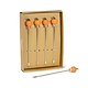 Pumpkin Icon Cocktail Picks, set of 4
