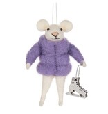 Puffy Coat Animal Ornament 5", Assorted