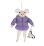 Puffy Coat Animal Ornament 5", Assorted