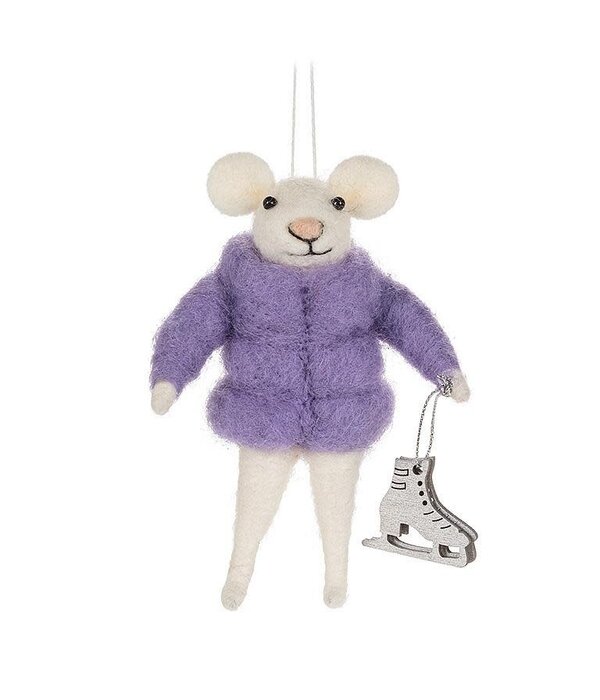 Ornement animal à manteau matelassé 5", assorti