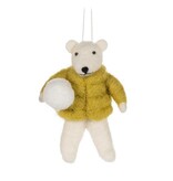 Puffy Coat Animal Ornament 5", Assorted