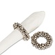 Silver Napkin Ring with Bell Accents 3"