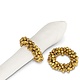 Gold Napkin Ring with Bell Accents 3"
