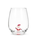 Verre à vin sans pied avec icône de Père Noël 20 oz