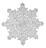 Cutout Snowflake Placemat 15", Silver