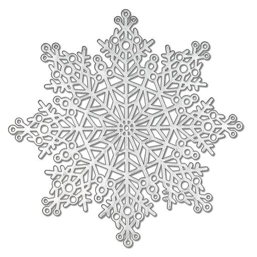 Cutout Snowflake Placemat 15", Silver