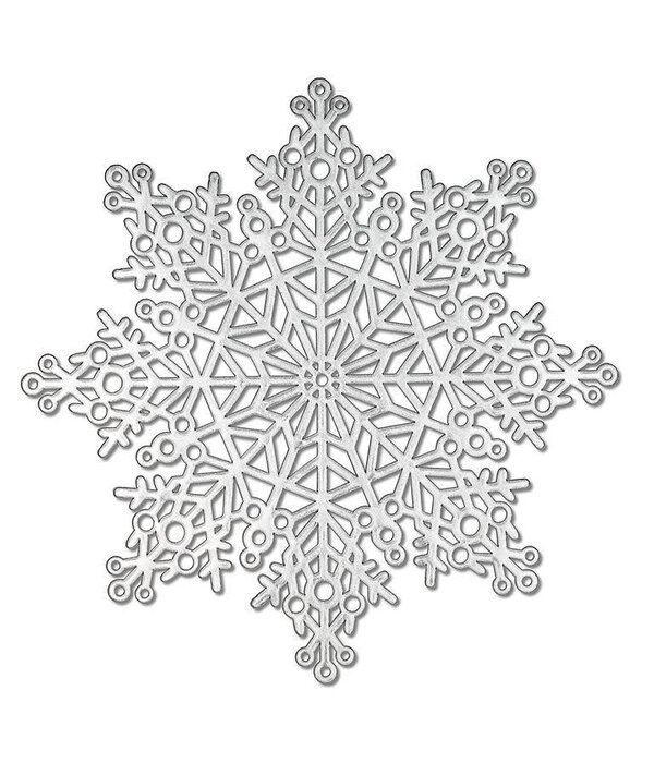 Cutout Snowflake Placemat 15", Silver
