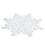 Cutout Snowflake Placemat 15", Silver