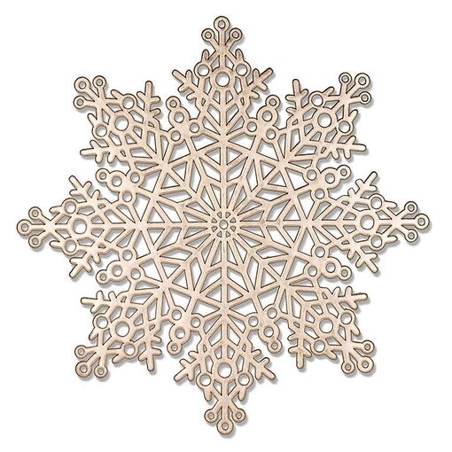 Cutout Snowflake Placemat 15", Gold