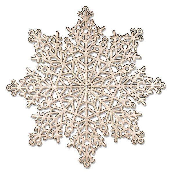Cutout Snowflake Placemat 15", Gold