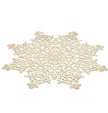 Cutout Snowflake Placemat 15", Gold