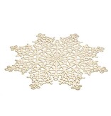 Cutout Snowflake Placemat 15", Gold