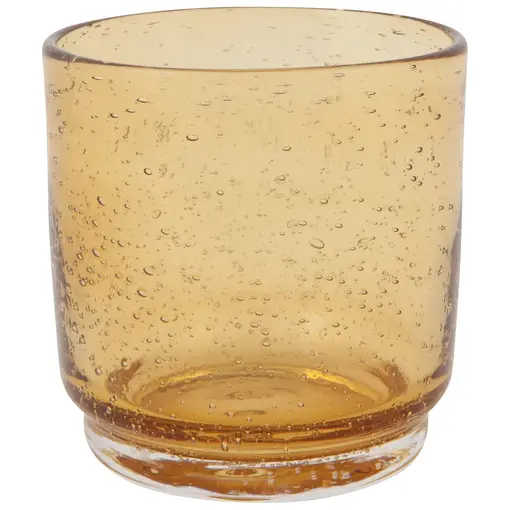 Danica Heirloom Danica Amber Short Bubbled Tumbler 12oz