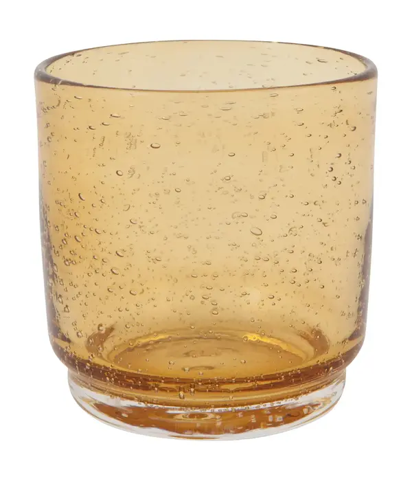 Danica Heirloom Verre Tumbler Ambré à Effet Bulles 12 oz de Danica