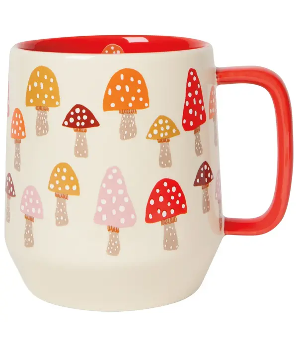 Danica Heirloom Danica Beige Mug with Mushrooms 22oz