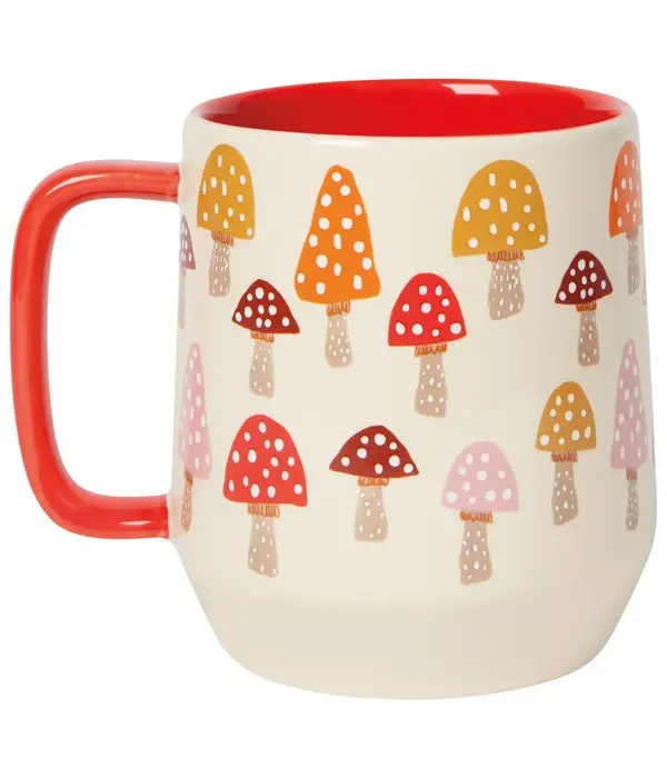 Danica Heirloom Danica Beige Mug with Mushrooms 22oz