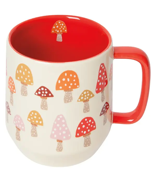 Danica Heirloom Danica Beige Mug with Mushrooms 22oz