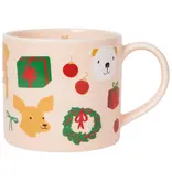 Now Designs Tasse Rose 'Holiday Hounds' 14 oz de Danica