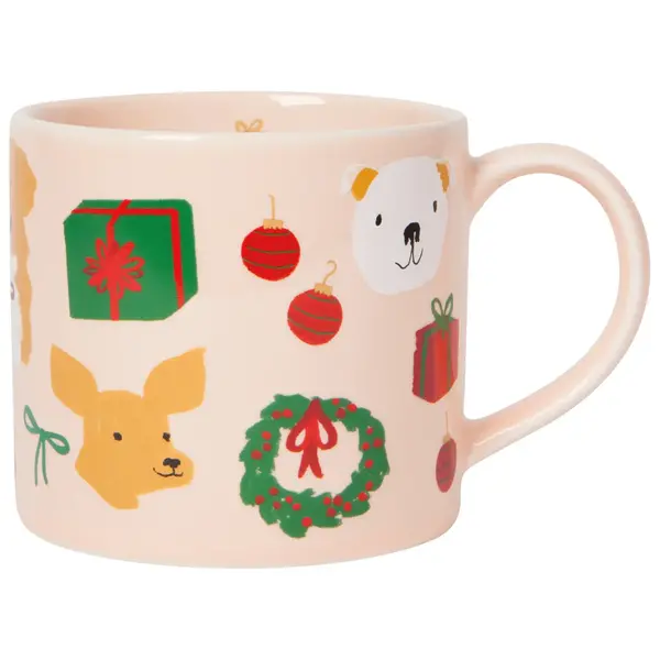 Tasse Rose 'Holiday Hounds' 14 oz de Danica