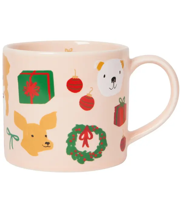 Now Designs Tasse Rose 'Holiday Hounds' 14 oz de Danica