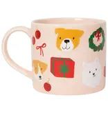 Now Designs Tasse Rose 'Holiday Hounds' 14 oz de Danica