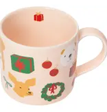 Now Designs Tasse Rose 'Holiday Hounds' 14 oz de Danica