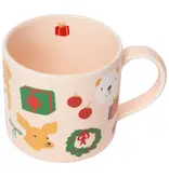 Now Designs Tasse Rose 'Holiday Hounds' 14 oz de Danica